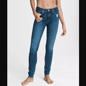 Rag & Bone Cate Mid-Rise Skinny Jeans in La Paz